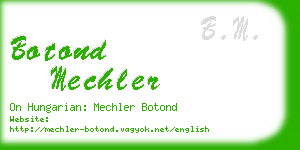 botond mechler business card